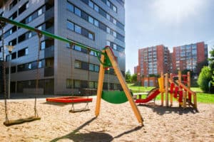 Make your multifamily property investment appealing, with a park or some other family oriented amenity.
