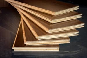 engineered wood flooring in office space